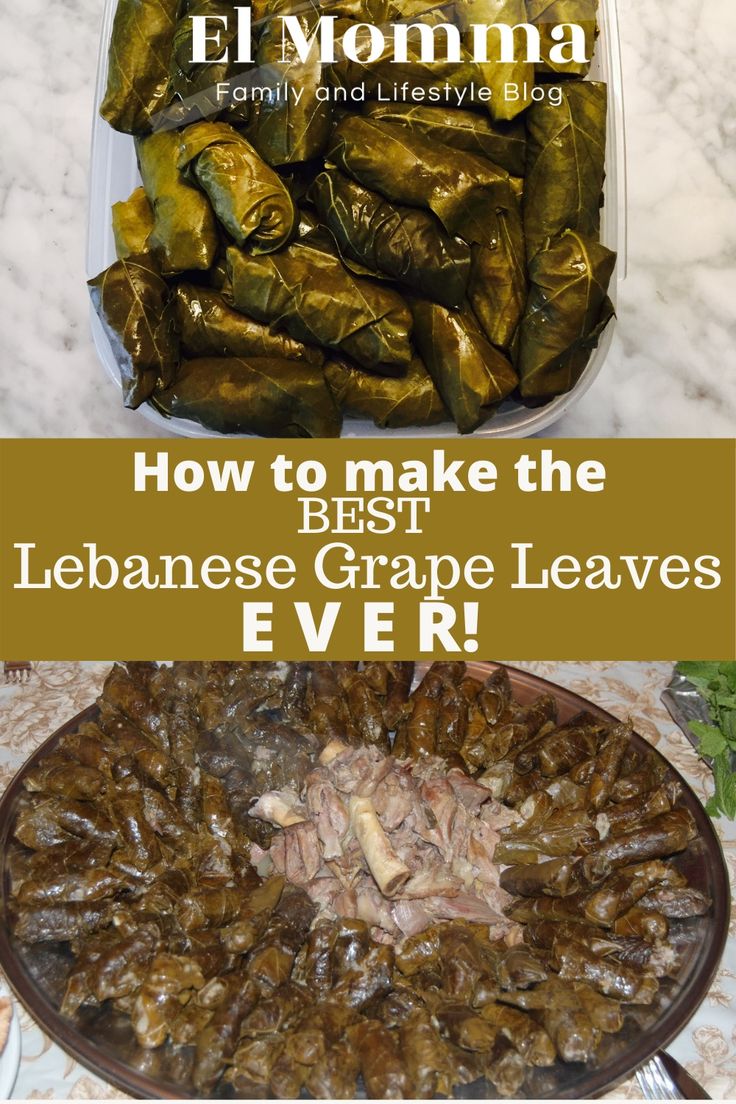 an image of how to make the best lebanese grape leavers ever recipe