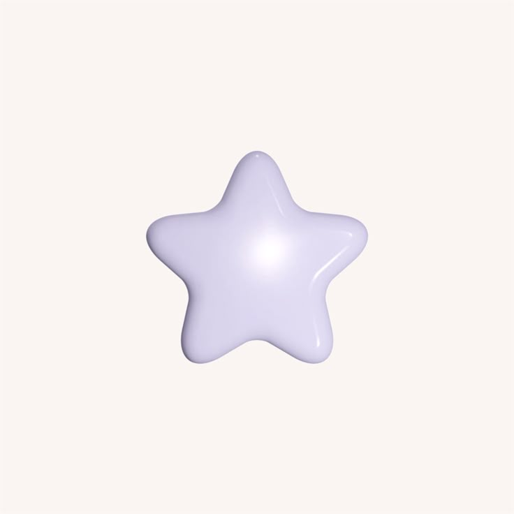 a white star shaped object on a white background