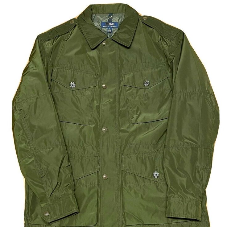 Brand New With Tags, Polo Ralph Lauren Men's Troops Military Utility Jacket Green Size Medium. Retail Price Of $398. Green Outdoor Outerwear With Patch Pockets, Green Outerwear With Patch Pockets For Outdoor, Green Outerwear With Flap Pockets For Outdoor Activities, Long Sleeve Sport Coat With Pockets For Travel, Green Military Outerwear With Patch Pockets, Green Utility Jacket With Flap Pockets For Outdoor, Green Outerwear With Flap Pockets For Outdoor, Green Military Style Sport Coat With Pockets, Khaki Long Sleeve Utility Jacket For Travel