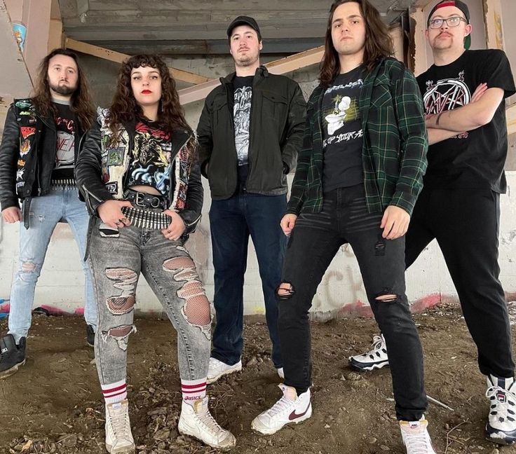 Kill Witch band Thrash Outfit, Thrash Metal Outfit, Thrash Metal Style, 80s Outfits, Metal Outfit, Black 80s, Metal Band Shirts, Metal Heads, Teenage Life