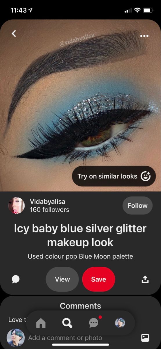 Eye Makeup For Sky Blue Dress, Make Up For Prom Blue Dress, Makeup Looks For Homecoming Blue Dress, Winter Formal Makeup Brown Eyes, Blue Prom Eyeshadow, Prom Makeup For Blue Dress Silver, Eyeshadow For Light Blue Dress, Light Blue Xv Makeup, Light Blue Dress Makeup Ideas