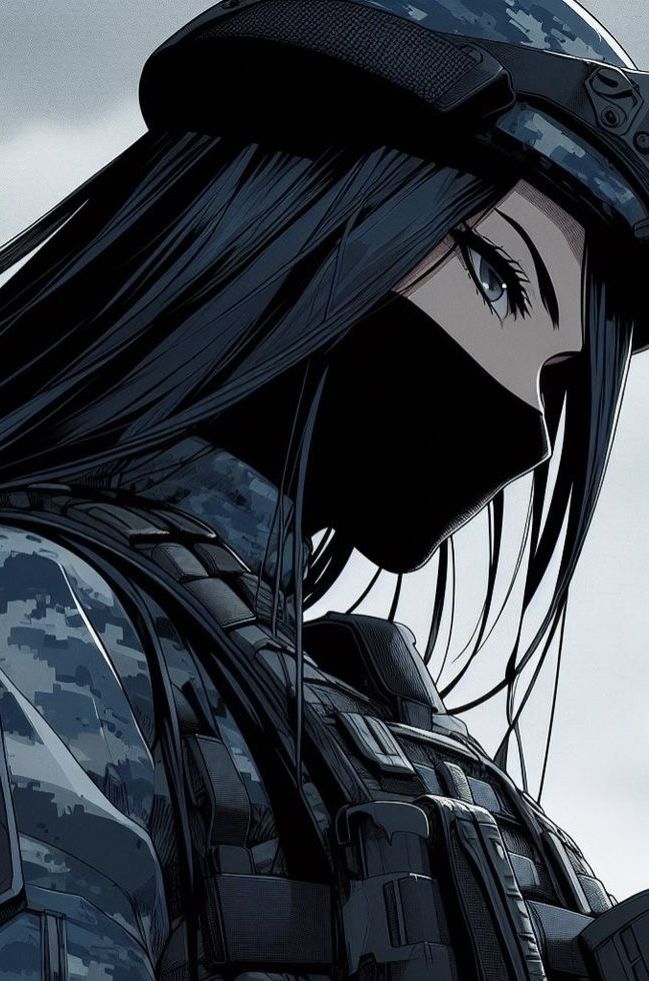 Fighter Anime Female, Female Soldiers Art Modern, Female Soldiers Anime, Female Soldier Character Design, Swat Female, Military Anime Woman, Anime Soldier Woman, Soldier Girl Art, Anime Military Female