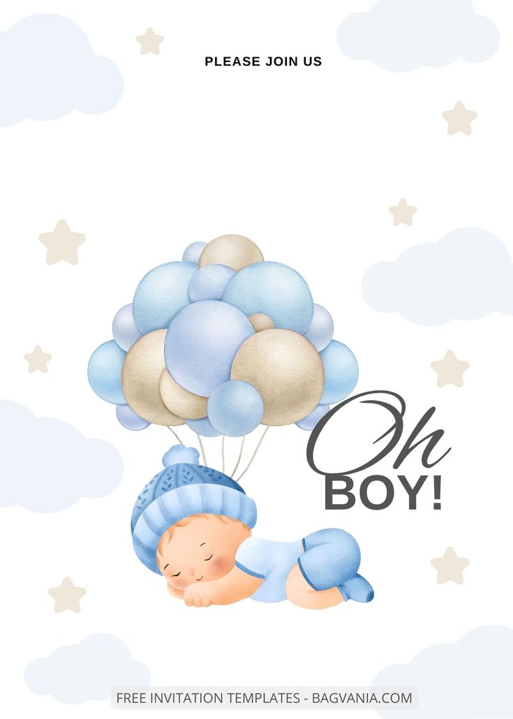 a baby boy is flying in the sky with balloons