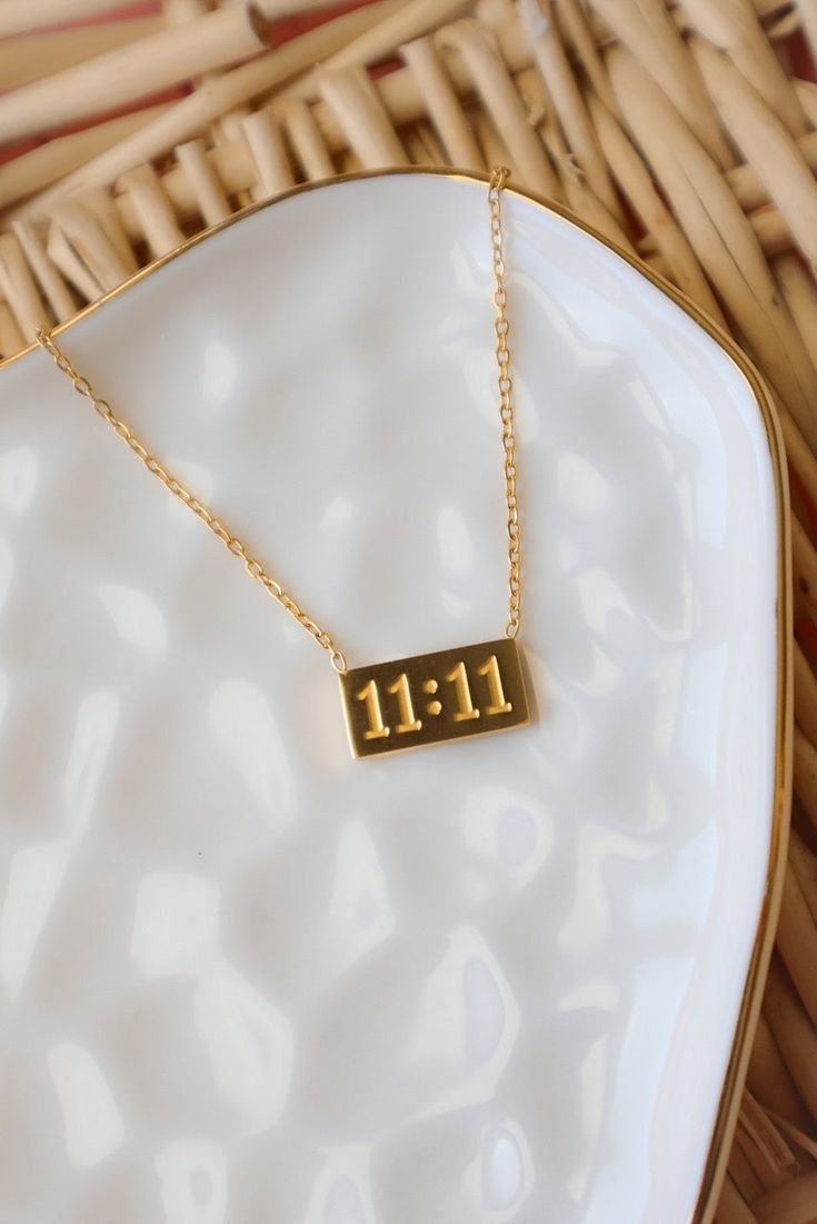 This 11:11 Necklace is all the bling you need to make time stand still! With its 18k gold-plated stainless steel chain and pendant, it'll be the timeless accessory that you'll never want to take off! Get it now before it slips away! Chain And Pendant, Time Stood Still, Timeless Accessories, Get It Now, Make Time, Girly Photography, Steel Chain, Stainless Steel Chain, 11 11