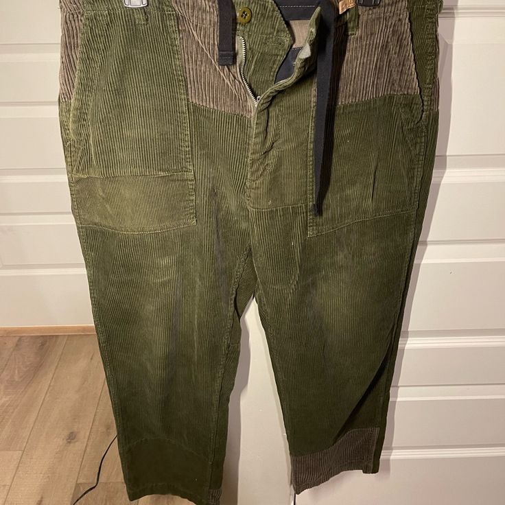 Engineer Garments, Corduroy Pants In Great Condition Has Not Been Worn. I Am Getting Rid Of My Closet. The Pants Say Small, But These Are All Uniquely Sized And Fit Like A Size 33 To 34 . Hand Made In Nyc Green Corduroy Bottoms With Pockets, Wide Leg Corduroy Pants With Patch Pockets, Utility Corduroy Cargo Pants, Green Corduroy Bottoms For Work, Corduroy Pants With Pockets, Utility Corduroy Straight Leg Bottoms, Utility Style Corduroy Straight Leg Bottoms, Corduroy Straight Leg Bottoms With Patch Pockets, Corduroy Straight Leg Utility Bottoms