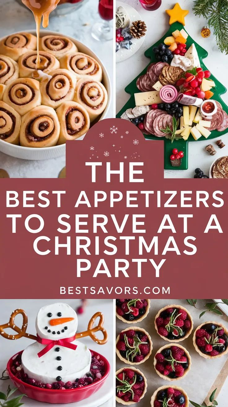 Savory and Sweet Christmas Party Favorites Christmas Eve Appetizer Ideas, Simple Starters, Christmas Eve Appetizers, Easy Christmas Appetizers, Make Ahead Christmas Appetizers, Simple Appetizers, Christmas Appetizers Easy, Easy Starters, Festive Appetizers