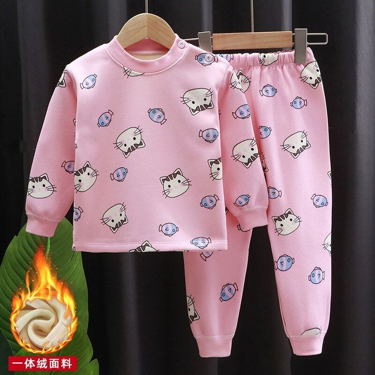 Cartoon Long Sleeve Pajama Sets - Bargainwizz Cotton Long Sleeve Cartoon Print Sleepwear, Cotton Long Sleeve Sleepwear With Cartoon Print, Long Sleeve Cotton Sleepwear With Cartoon Print, Cotton Pajama Sets For Winter Pajama Party, Cotton Pajama Party Sets For Winter, Cotton Pajama Sets For Winter Party, Cotton Sets For Pajama Party In Winter, Pink Cotton Sleepwear With Cartoon Print, Family Matching Cotton Sets With Cartoon Print