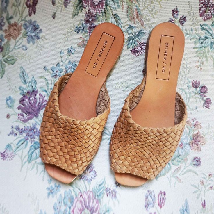 Either/Or: The Woven Leather Slide Sandals [Miel] Ethical Shoes, Vacation Sandals, Handmade Leather Sandals, Woven Leather Sandals, Huarache Sandals, Leather Sandals Handmade, Handmade Sandals, 3 Shoes, Slow Fashion Brands