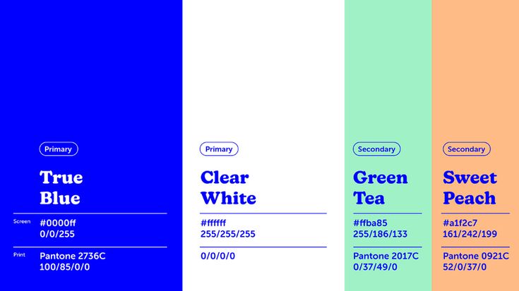 three different color options for the true blue, clear white and green tea