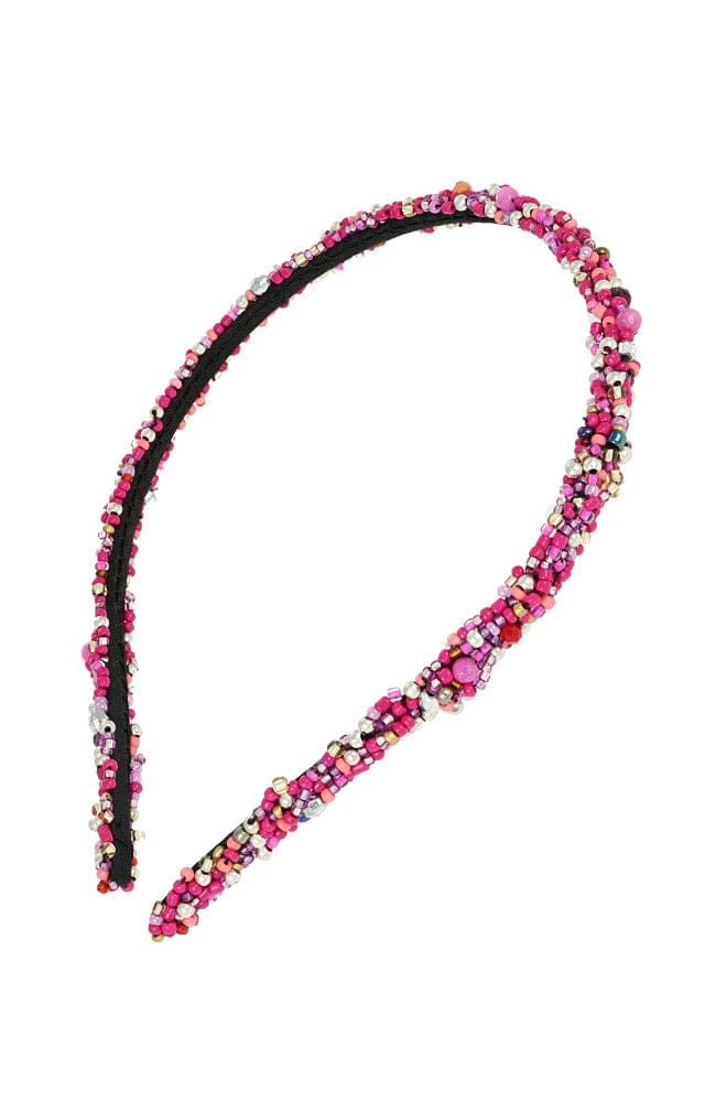 Elevate your look with the enchanting charm of the L. Erickson Positano Headband, a delightful accessory that exudes style and elegance. Imported by L. Erickson, this headband is adorned with multi-colored beads, offering a playful yet sophisticated shimmer that adds a touch of festivity to any outfit. Whether you're attending a wedding, a soirée, or simply want to make a statement with your everyday ensemble, the Positano Headband is sure to turn heads wherever you go.Crafted for versatility an Elegant Multicolor Headband For Party, Elegant Multicolor Headband, Elegant Multicolor Party Headband, Adjustable Beaded Headband For Party, Trendy Pink Party Headband, Multicolor Headband For Party, Adjustable Multicolor Headband For Party, Pink Bohemian Headband Hair Accessories, Pink Bohemian Headband