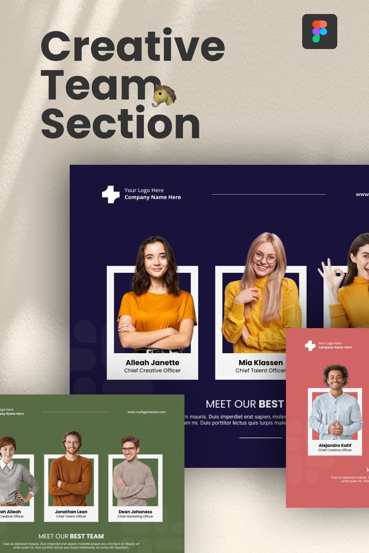 the website is designed to look like it has an image of two women and one man