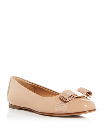 Ferragamo's beloved signature ballet flats are perfectly polished in patent leather with a feminine grosgrain bow. Flats Online, Ballet Flat Shoes, Salvatore Ferragamo Flats, Salvatore Ferragamo, Ballet Flats, Patent Leather, Shoes Flats, In Store, Buy Online