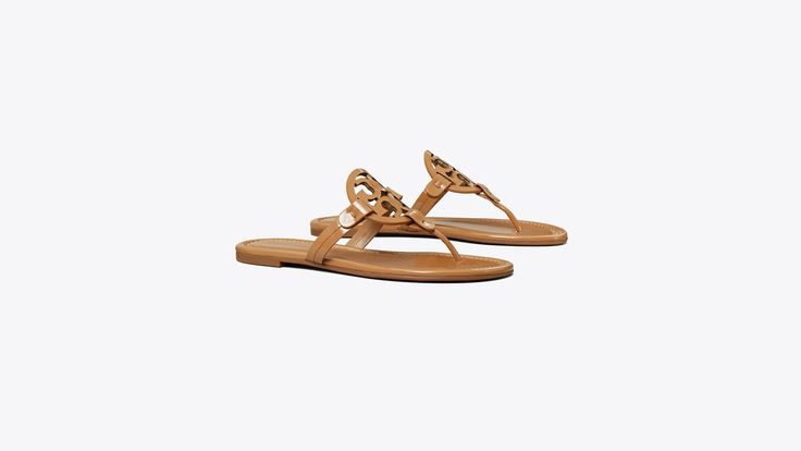 Miller Patent Sandal: Women's Designer Sandals | Tory Burch Classic Sandals With Flat Heel And Rubber Sole, Classic Tan Sandals With Leather Sole, Classic Flat Sandals With Rubber Sole, Classic Sandals With Removable Insole And Flat Heel, Classic Sandals With Cushioned Footbed And Flat Heel, Classic Sandals With Single Toe Strap And Stitched Sole, Classic Sandals With Stitched Sole And Single Toe Strap, Tan Sandals With Cushioned Footbed And Flat Heel, Classic Tan Sandals For Spring