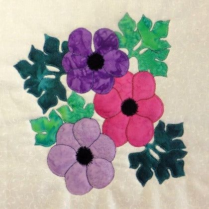 an image of flowers made out of felt