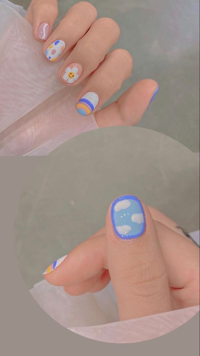 Kutek Disney, Inspiration Nails, Asian Nails, Hippie Nails, Hello Nails, Nails Art Ideas, Minimal Nails, Cute Gel Nails, Soft Nails