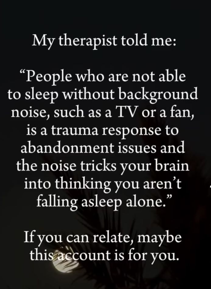 an image with the words, my therapist told me people who are not able to sleep without