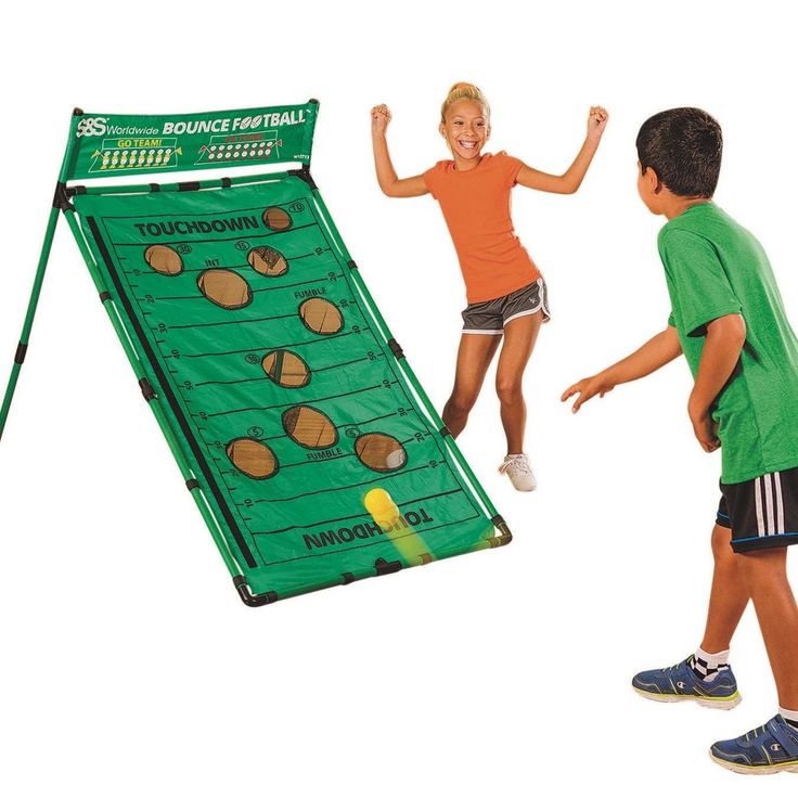 two children are playing with an interactive game