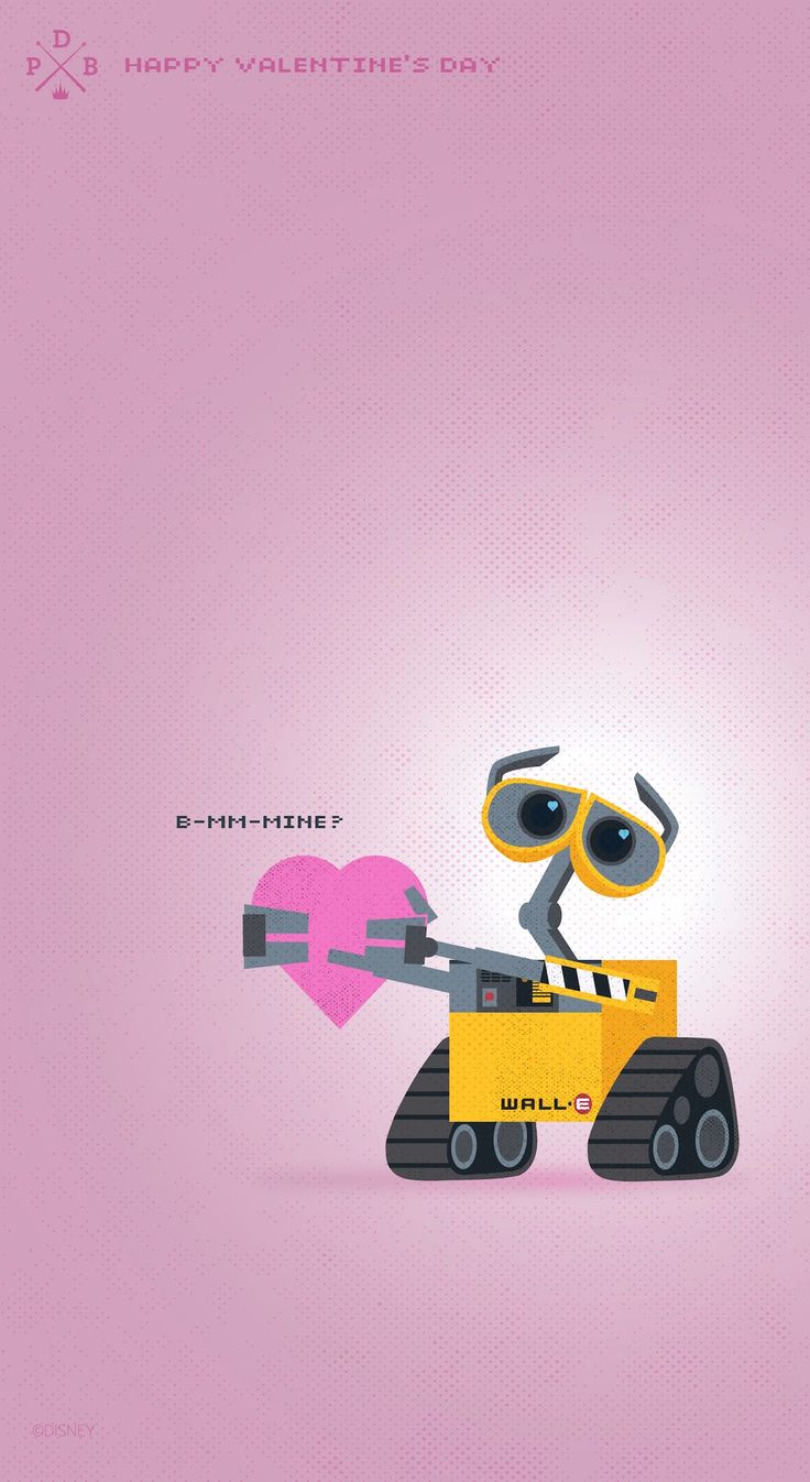 a robot holding a heart on top of it's back with the caption happy valentine's day