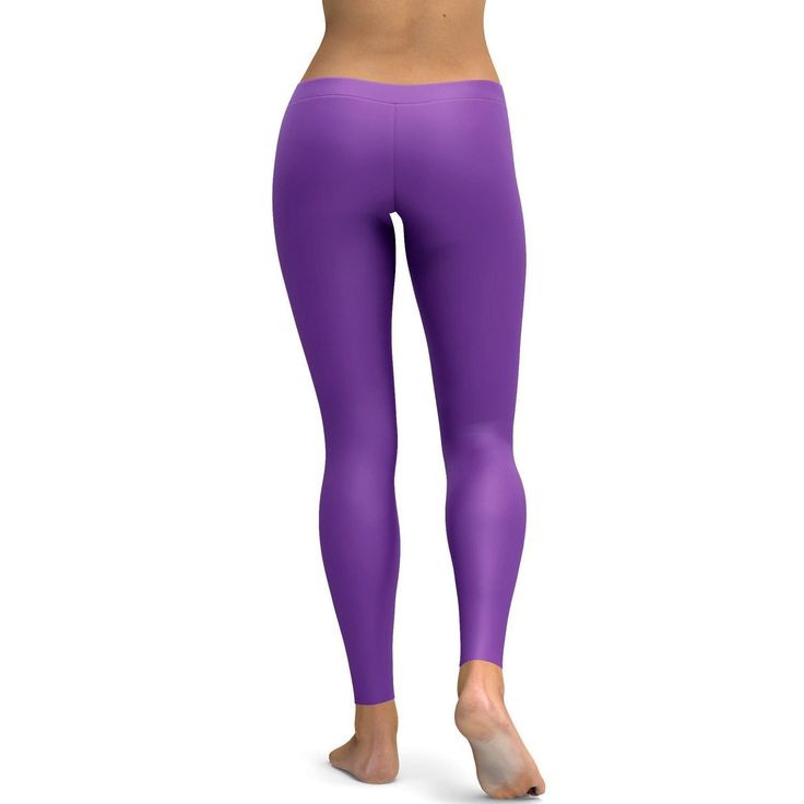 These Solid Lavender leggings will complement any leg it is on! Super soft high quality fabric, made of 82% polyester and 18% spandex, has 4-way stretch. The fabric is sturdy, yet lightweight and breathable, and stretches to fit your body, hugging it in all the right places and bounces back after washing. Stretch Full Length Purple Pants, Purple High Stretch Leggings For Gym, High Stretch Purple Leggings For Gym, Purple Moisture-wicking Workout Tights, Purple Stretch Athleisure Leggings, Stretch Purple Leggings For Gym, Purple Compression Tights For Athleisure, Purple Stretch Gym Leggings, Fitted Moisture-wicking Purple Leggings