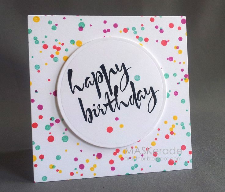 a happy birthday card with confetti on it