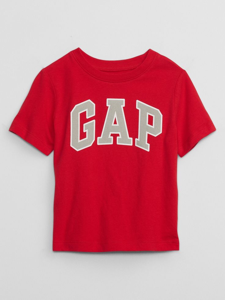 babyGap Logo T-Shirt | Gap Factory Sporty Short Sleeve T-shirt With Logo Lettering, Casual Short Sleeve T-shirt With Logo Lettering, Tan Crew Neck T-shirt With Logo Print, Graphic Tee With Logo Lettering Crew Neck, Graphic Tee With Front Logo For Streetwear, Sporty Logo Tops For Fall, Logo Crew Neck Top For Fall, Basic Logo T-shirt, Crew Neck Top With Front Logo For Streetwear