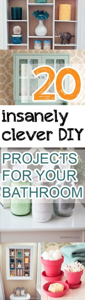 the top 20 diy projects for your bathroom