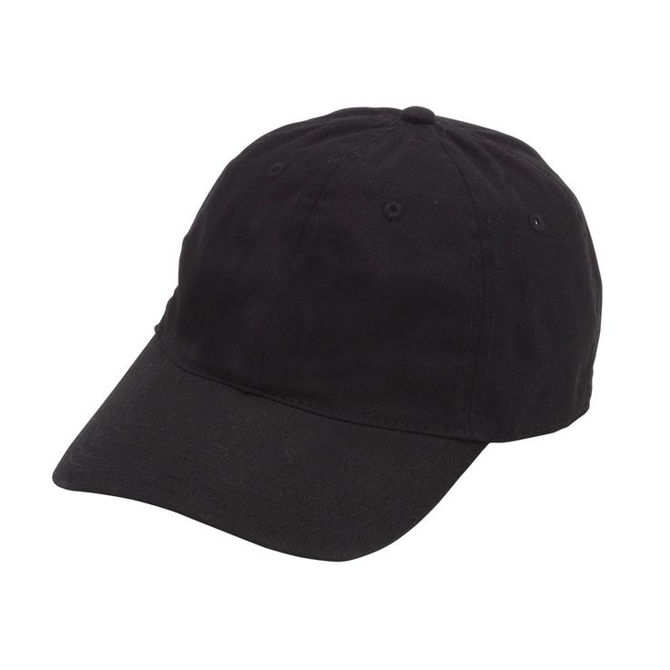 Stand out, stay cool and remain comfortable with a timeless, solid black baseball cap. Adjust to the perfect size with the adjustable metal closure. Soft Cotton Approximately 19.5" - 22.5" Around the Head (49.5 - 57 cm) Adjustable Metal Closure Imported Cheap Basic Baseball Cap With Curved Brim, Classic Baseball Cap For Baseball Season With Visor, Classic Visor Baseball Cap For Baseball Season, Adjustable Dad Hat Baseball Cap For Streetwear, Adjustable Fit Dad Hat Baseball Cap For Streetwear, Basic Solid Color Dad Hat For Everyday, Classic Baseball Cap With Curved Visor For Sports Events, Classic Visor Dad Hat For Baseball Season, Basic Solid Baseball Cap With Curved Visor