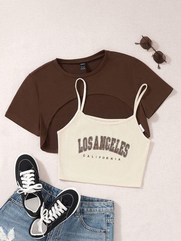 Cute Cropped Shirt, Cute Tops For Middle School, Crop Tops For Summer, Crop Tops Women Cute Outfits, Cute School Outfits Spring, Cute Clothes For Nine Year Olds, Cute Outfits For The Summer, Cute Outfits For School In Spring, Summer Outfits Teenage Girl