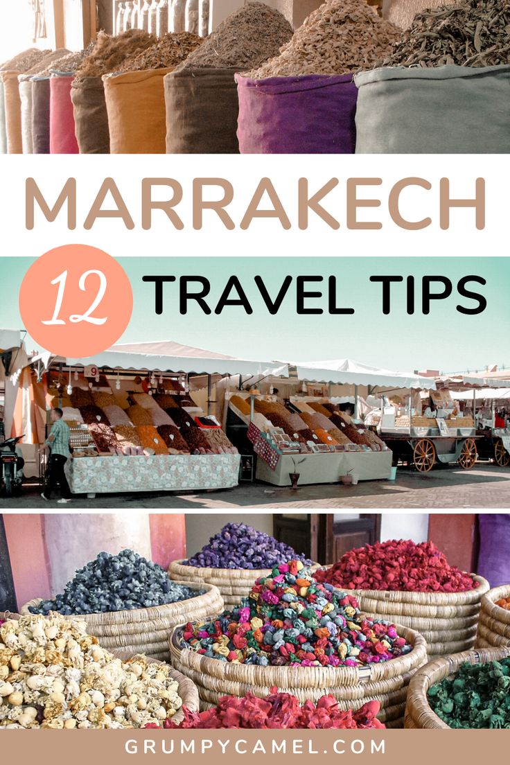 marrakeh travel tips with text overlay