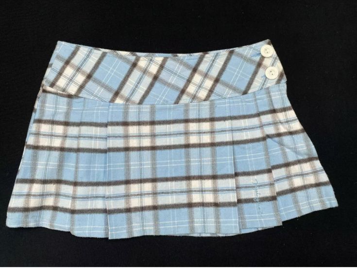 Coquette Blue, Blue Plaid Skirt, Girls Wardrobe, Plaid Skirt, Girly Outfits, Korean Outfits, Plaid Skirts, Dream Clothes, Girly Girl