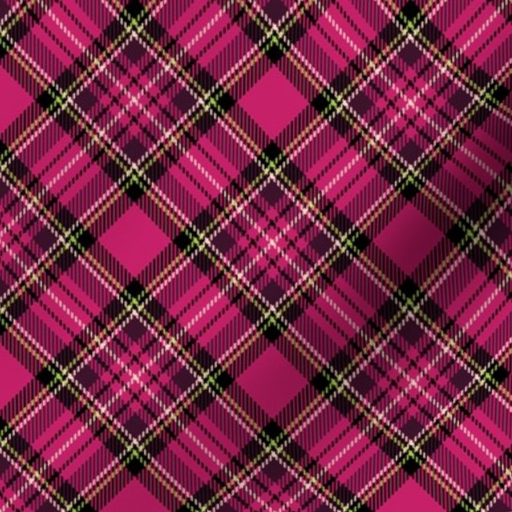 a pink and black plaid pattern