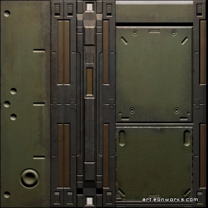 an old metal door with some rivets on it