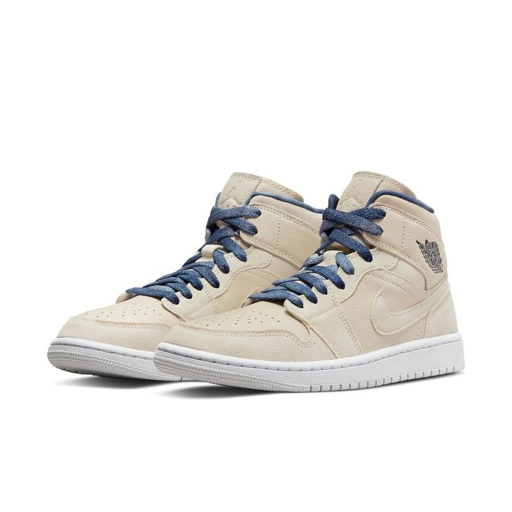 WMNS Air Jordan 1 Mid SE 'Sanddrift' DM9126-104 Original Air Jordans, Wmns Air Jordan 1, Air Jordans Women, Shoe Storage Solutions, Jordan Model, Mode Zara, Air Jordan 1 Mid Se, Pretty Shoes Sneakers, All Nike Shoes