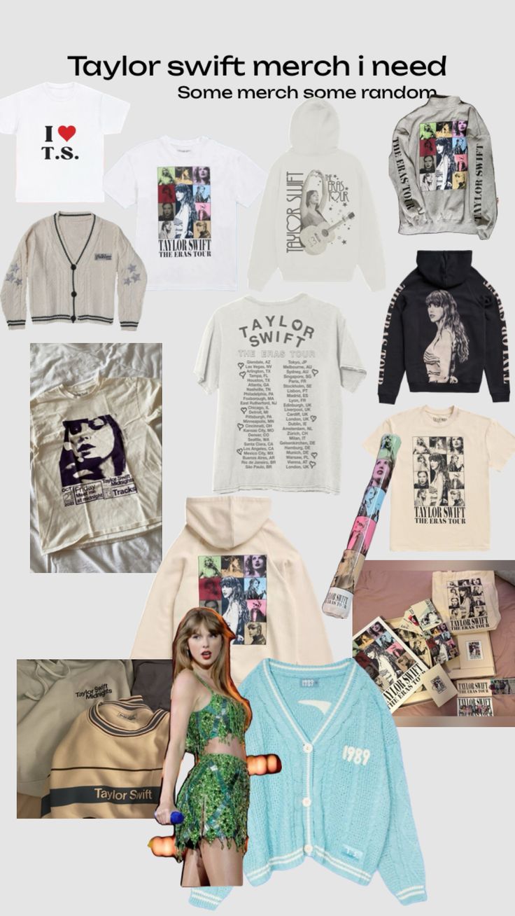 an advertisement for taylor swift merch i need