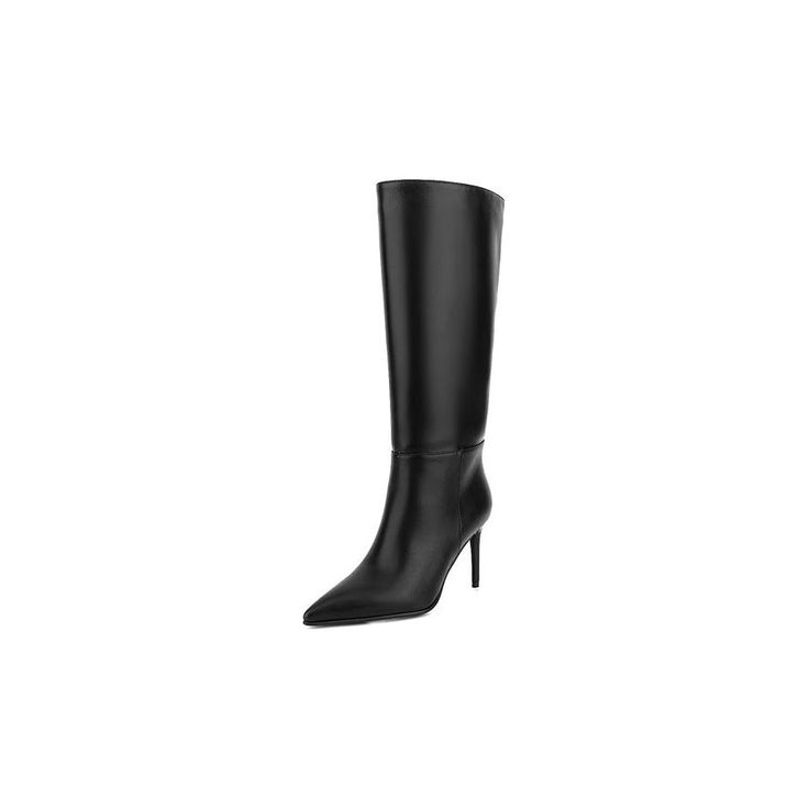 #Color_Black Black High Shaft Mid-calf Boots For Fall, Trendy Black High Shaft Boots, Trendy High Shaft Boots For Fall, Black High Shaft Winter Boots, Black High Shaft Heeled Boots For Winter, Black High Shaft Boots For Winter, High Shaft Black Boots For Fall, Black High Shaft Boots For Fall, Black Mid-calf Boots High Shaft For Work