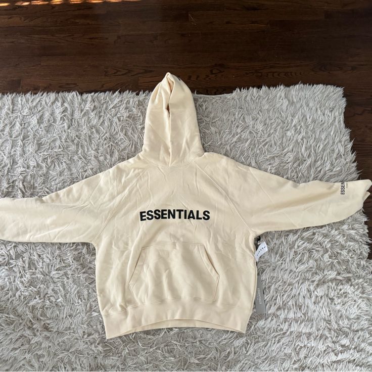 Size Small, Never Used, Brand New Tan Essentials Hoodie Outfit, Tan Essentials Hoodie, Essentials Hoodie Outfit, Essentials Hoodie, Basketball Clothes, Hoodie Outfit, Women Essentials, Things To Buy, Butter Cream