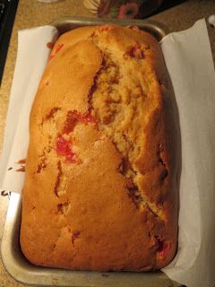 a loaf of bread sitting on top of a pan