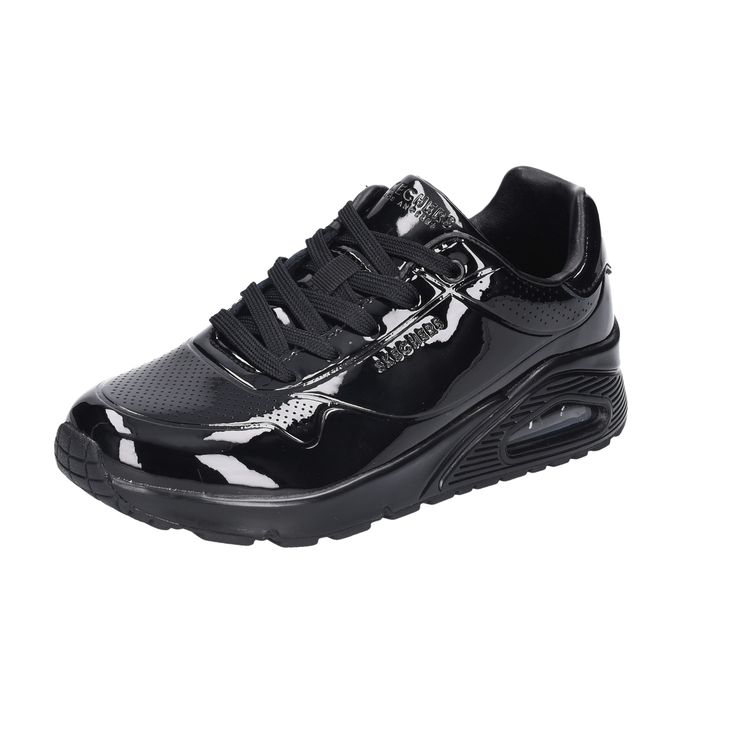 Skechers UNO - SHINY ONE für Damen in schwarz in der Größe 37 EU. Skechers Sneakers, Black Sneaker, Air Max Sneakers, All Black Sneakers, All Black, Air Max, Nike Air Max, Nike Air, Sneakers Nike