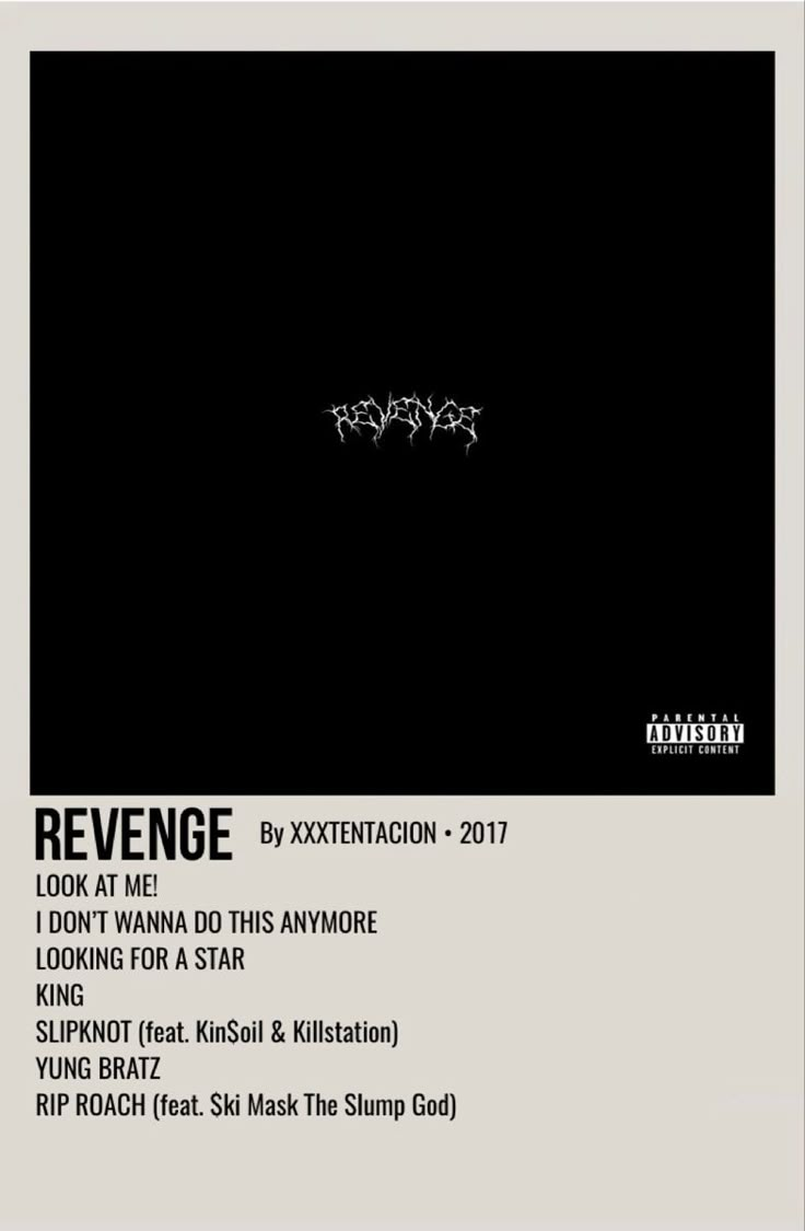 a black and white poster with the words,'revenge look at me looking for a star