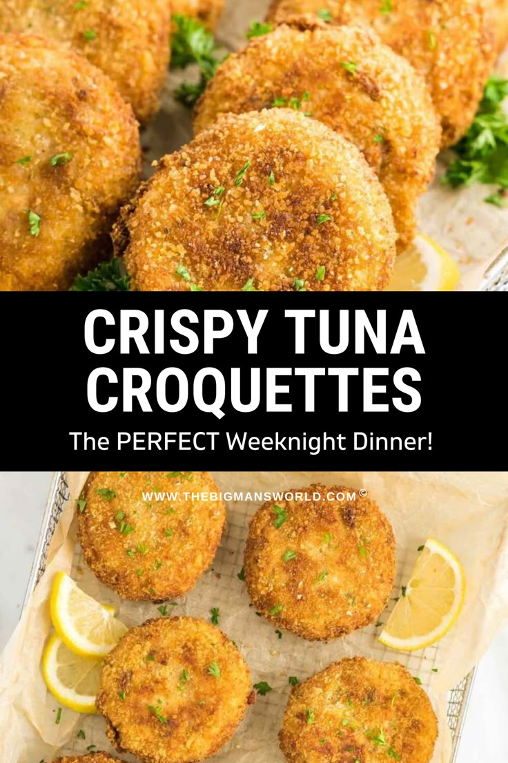 crispy tuna croquettes are the perfect weeknight dinner, and so easy to make