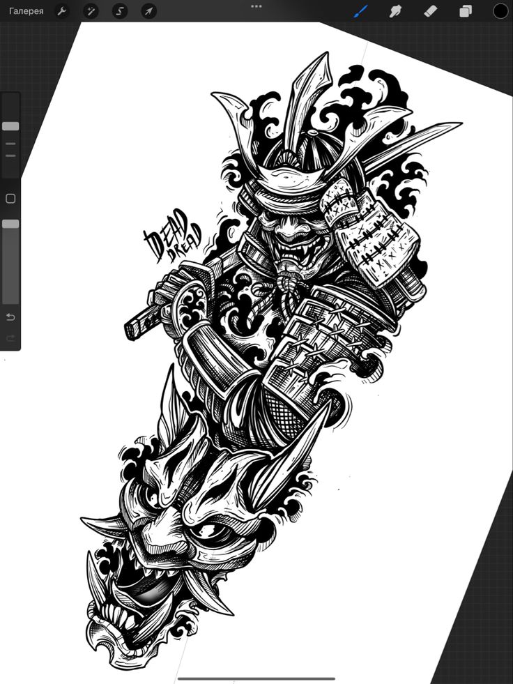 an image of a tattoo design in black and white