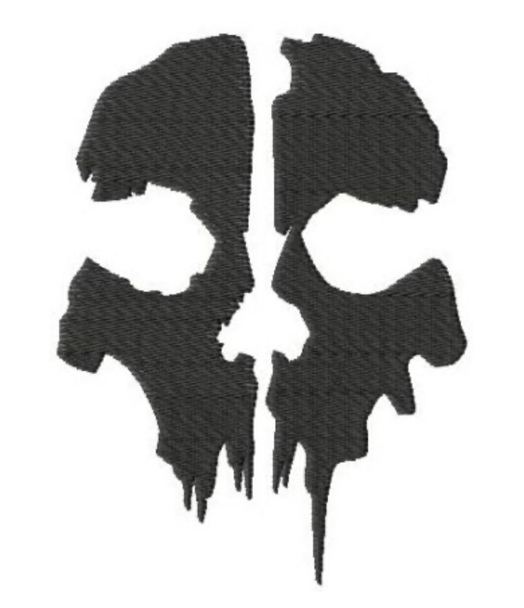 the silhouettes of two skulls with paint splattered on them