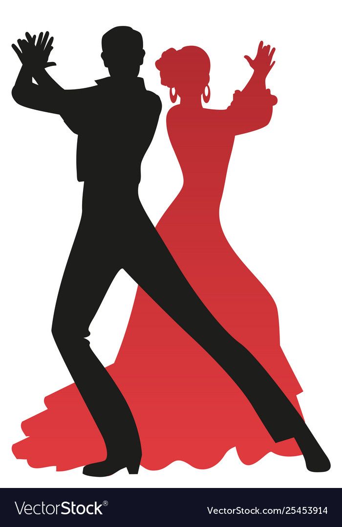 a man and woman dancing ballroom dance silhouettes