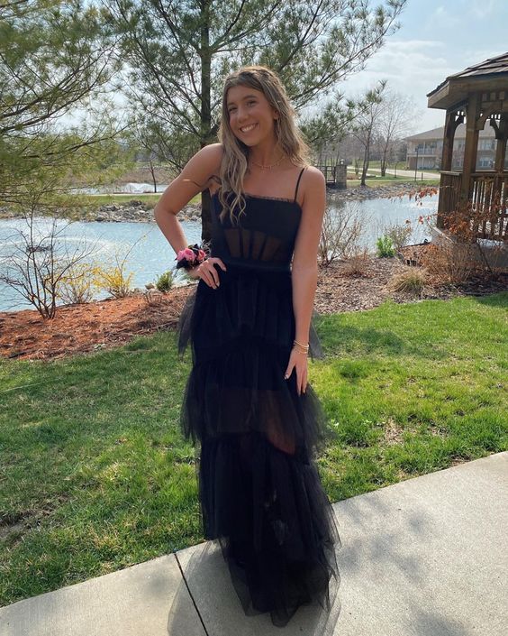 Elegant Party Dress, Tulle Sleeves, Elegant Party Dresses, Black Prom Dress, Black Prom, Backless Prom Dresses, Dress Inspo, Dresses Elegant, Elegant Party