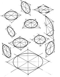 an image of some shapes that are drawn on paper