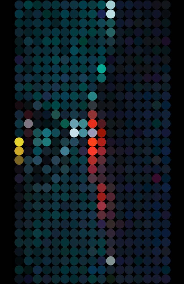 an image of colorful dots on a black background