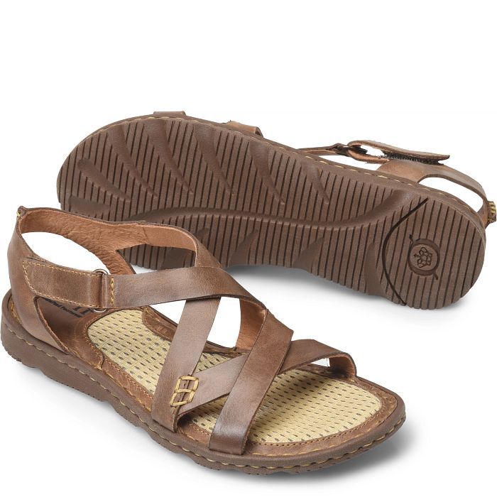 Leather Open Toe Footbed Sandals, Brown Cushioned Open-toe Sport Sandals, Cushioned Open Toe Brown Sport Sandals, Leather Footbed Sandals For Everyday Summer Use, Brown Cushioned Open Toe Sport Sandals, Leather Footbed Sandals With Arch Support, Leather Slip-on Footbed Sandals With Arch Support, Brown Open Toe Sandals For Walking, Comfortable Brown Slip-on Sport Sandals