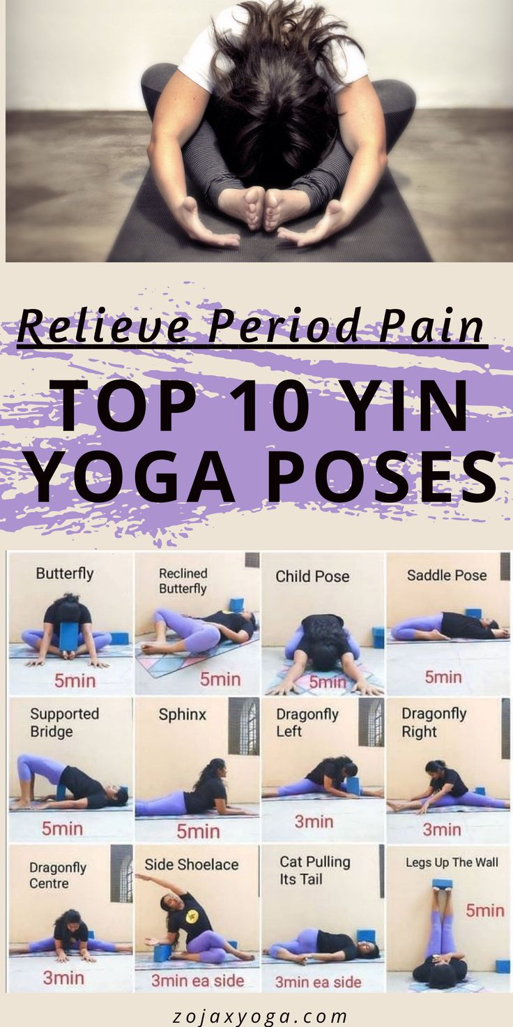 Yin Yoga poses designed specifically to alleviate period pain Yin Yoga For Psoas, Yoga For Regular Menstrual Cycle, Exercise To Reduce Period Cramps, Yin Yoga Sequence Meridians, Full Moon Restorative Yoga, Yin Yoga Sequence For Beginners, Yin Yoga Flow, Restorative Stretches, Yoga During Periods