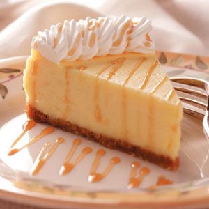 a piece of cheesecake on a plate with a fork