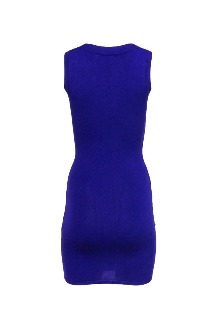 You’ll be the life of the party in this formfitting Karen Millen dress. A bodycon silhouette will hug your figure in all the right places, while a crew neckline promises to not be too revealing. With a textured front, this piece provides some playfulness and spunk, and soft material allows comfort all throughout the night. Size Karen Millen 1 - Fits a US XS 57% Viscose, 25% Polyester, 16% Polyamide, 2% Elastane Slip on Bodycon silhouette Crewneck Sleeveless Textured front Material allows stretch Fitted Crew Neck Mini Dress For Party, Bodycon Dress For Night Out With Crew Neck, Spring Bodycon Dress With Crew Neck For Party, Party Mini Dress With Crew Neck And Stretch, Party Mini Dress With Stretch And Crew Neck, Stretch Crew Neck Mini Dress For Party, Blue Bodycon Sheath Dress, Crew Neck Stretch Bodycon Party Dress, Blue Fitted Bodycon Dress For Club